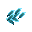 Fiery blue glow