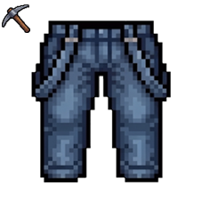Novice Miner Trousers with Suspenders